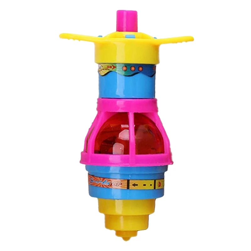 

Luminous Spinning Tops Toy For Kids Flash LED Lights Ejection Toys For Christmas Party Supplies Goodie Bag Fillers