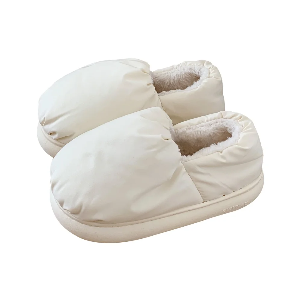 Женская одежда зимние домашние теплые простые хлопковые тапочки на каблуке все