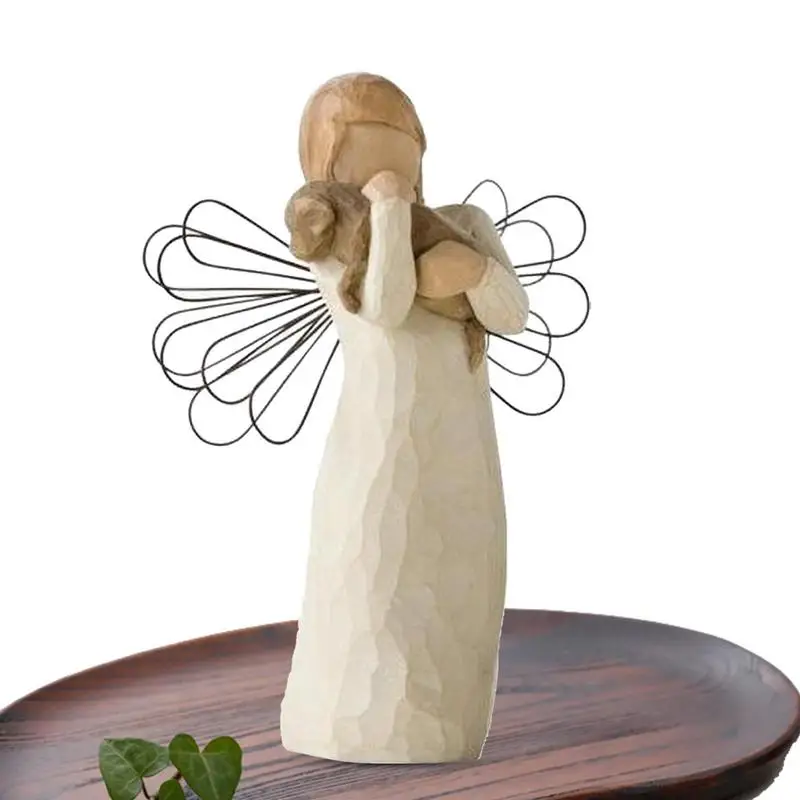 

Resin Angel Ornament Sculpture Home Decor Aromatherapy Decoration Most-Loved Willow Angels Figures Sculpted Hand-Painted Figure