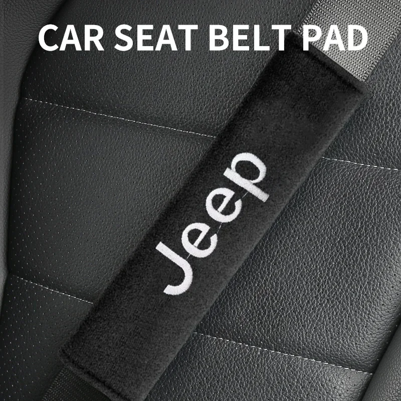 Фото 1/2 шт. накладки-протекторы на ремни безопасности для Jeep Liberty, Commander, Grand Cherokee, Wrangler JK, Gladiator, Compass №3