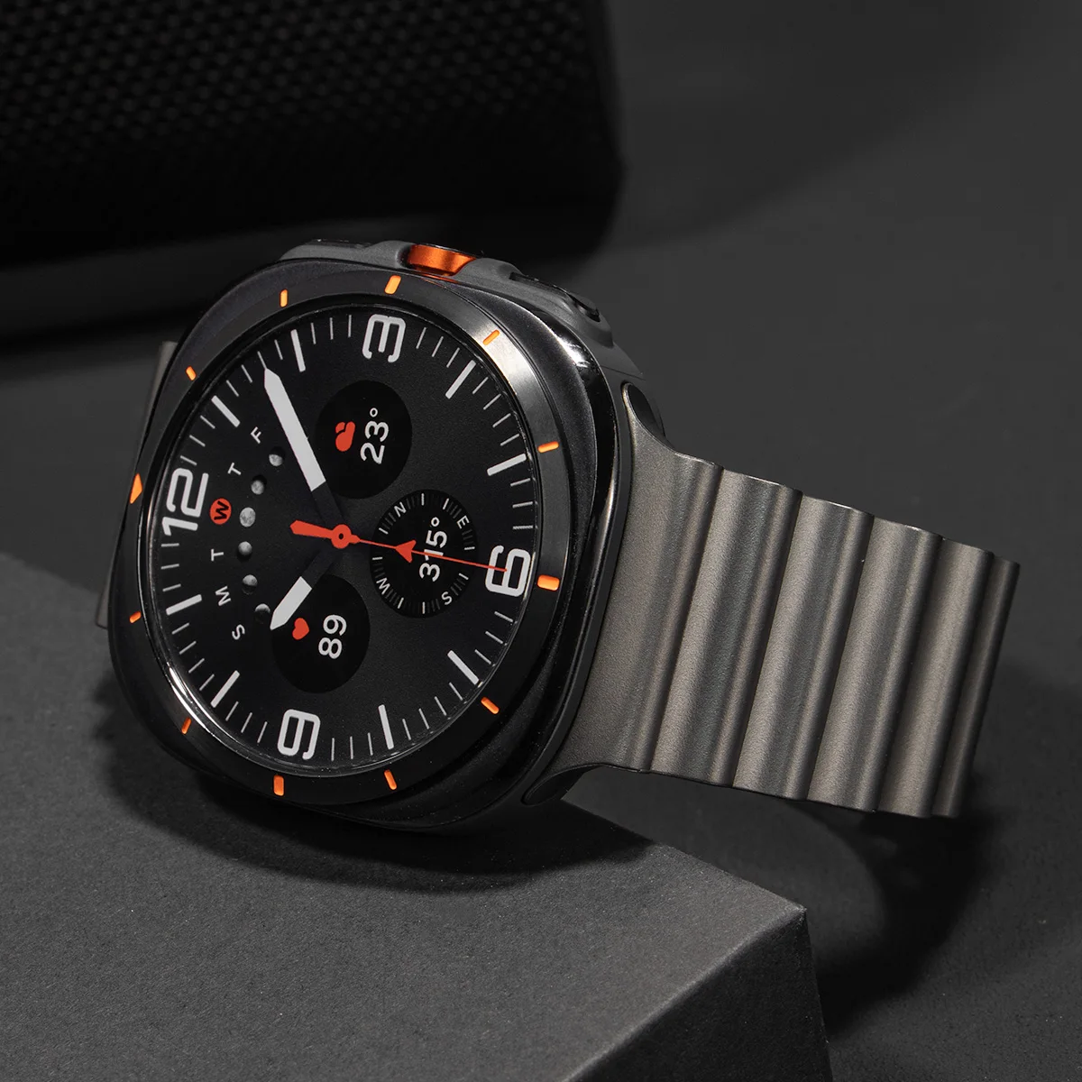 Фото Ремешок из нержавеющей стали для Samsung Galaxy Watch Ultra 47 мм, металлический магнитный браслет для Galaxy Watch8 40 мм, 44 мм, Classic 46 мм №2