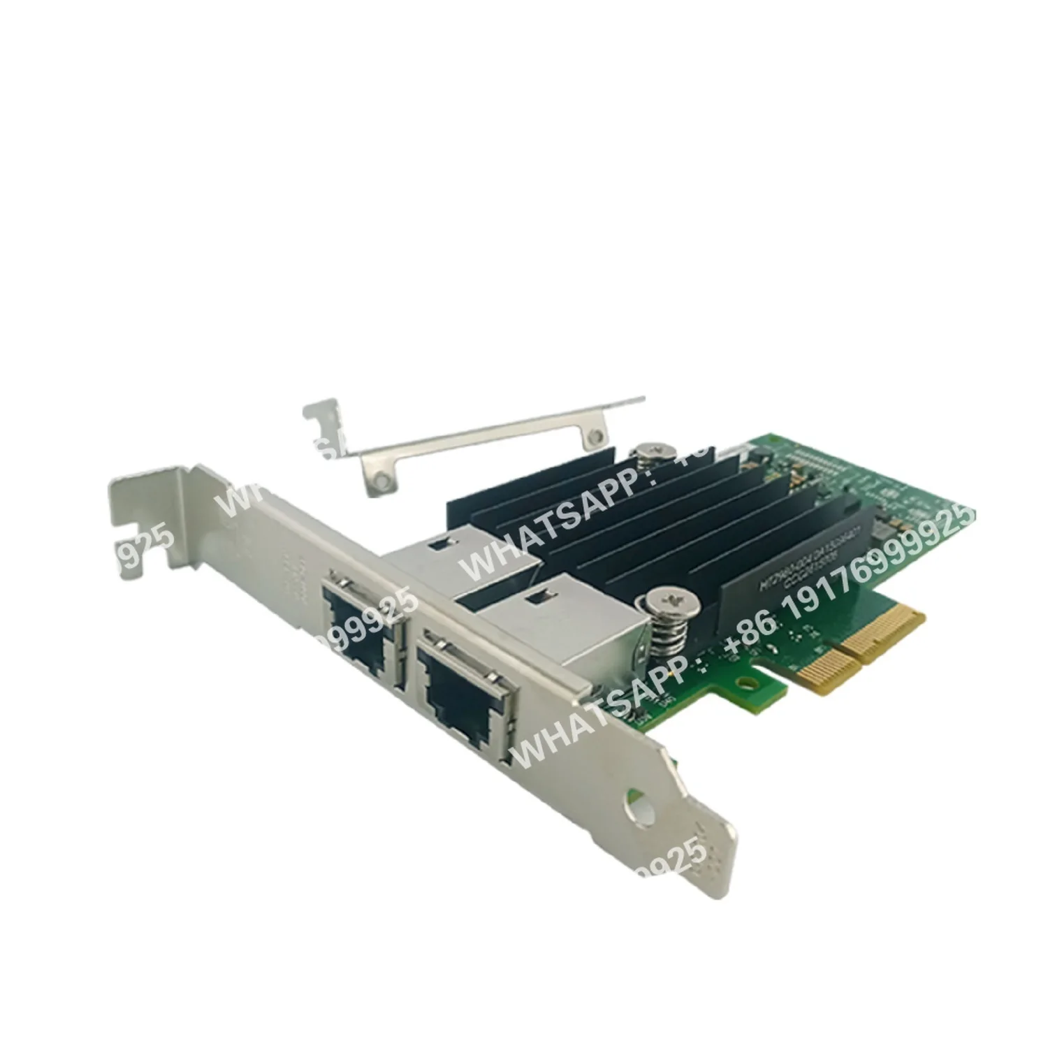 Фото Новый сетевой адаптер Ethernet PCIe X4/X8/X16 10 Гбит/с для сервера X550T2 с двумя медными портами RJ45, LAN-карта NIC 10GBASE-T X550AT №2