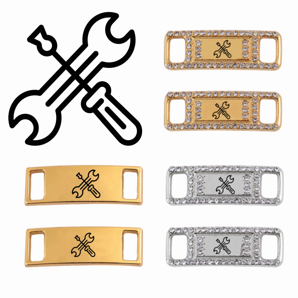 

Wrench Screwdriver Shoelace Buckle Metal Laces Shoe Buckle Accessories Metal Lace Lock Sneaker Metal Lace Buckle Hardware Tool