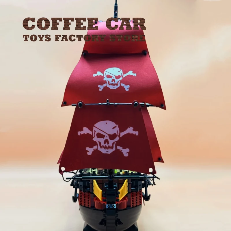 Креативные микро строительные блоки модель пиратского корабля пластиковые