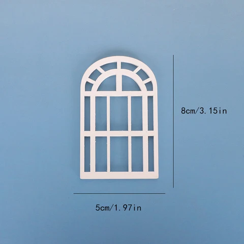 Деревянная оконная рамка для кукольного домика 1/12