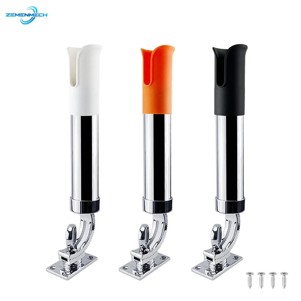

316 Stainless Steel Adjustable Deck Mount Fishing Rod Rack Holder Pole Bracket Support Marine Boat Yacht Fishing Accessories