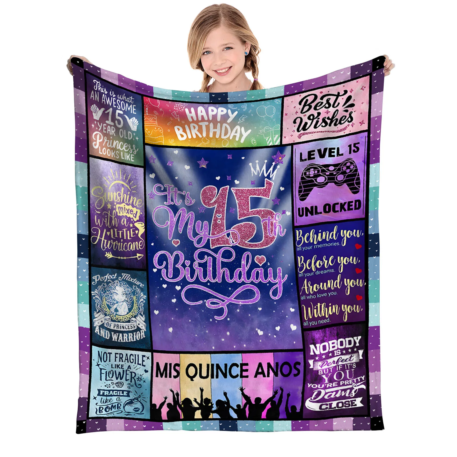 Manta de franela suave и удобная для ниñas взрослых funda lana creativa regalo cumpleaños