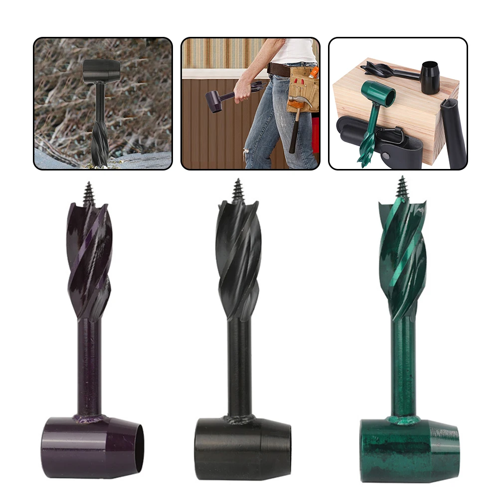 

Scotch Eye Wood Auger Hand Drill Carbon Steel Scotch Eye Hole Auger Drill Bit Portable Lightweight for Outdoor Camping Hiking