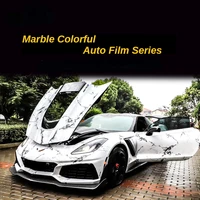 Carlake Marble Colorful Auto Film Vehicle Change Decoration Film Black and White Stone Pattern Full Car Notebook Back Sticker
