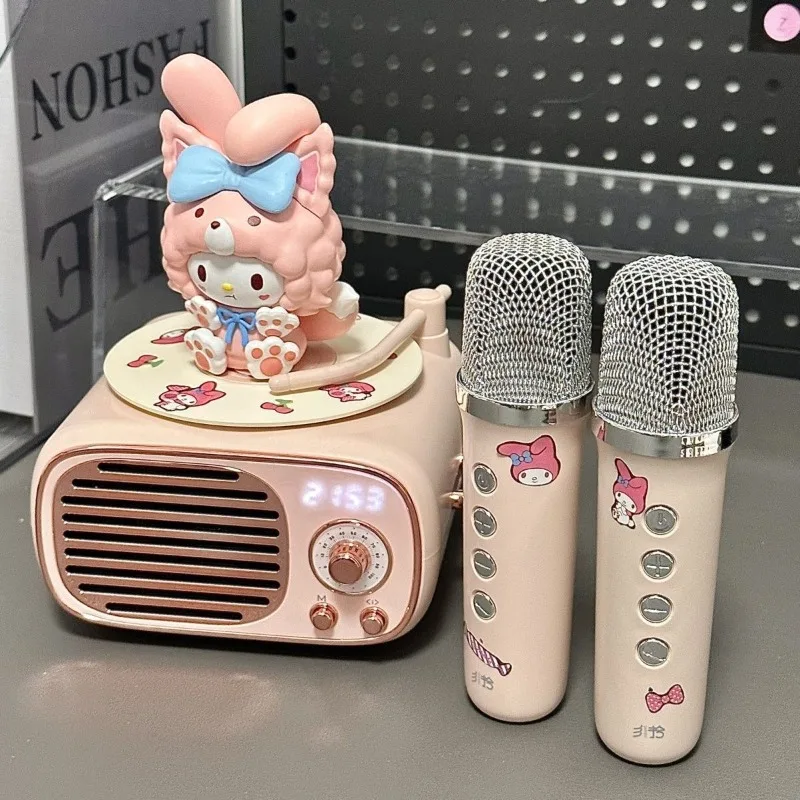 Sanrio My Melody беспроводной Bluetooth аудио Ретро мультфильм Цельный Двойной микрофон