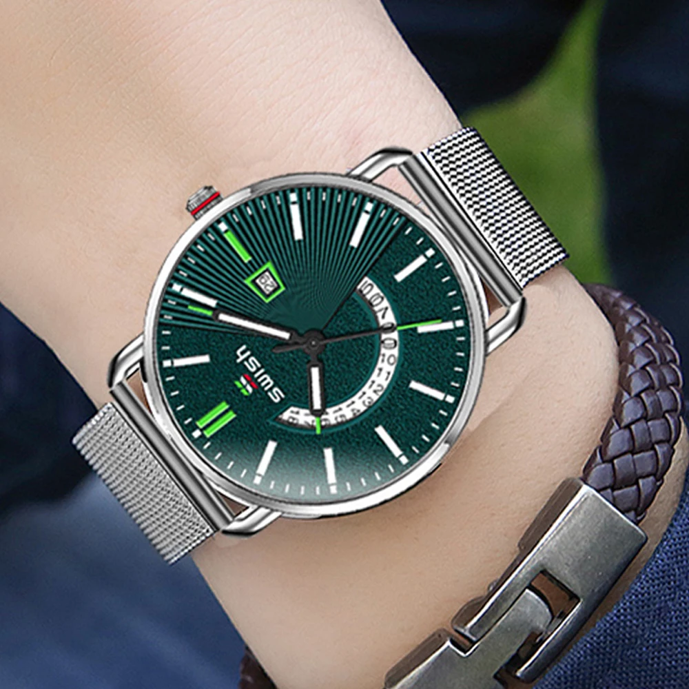 

SWISH Men's Watches Quartz Business Watch Mens Watches Top Brand Luxury Thin Clock Waterproof watch Sports Reloj Hombre