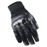 carbon fiber tactical gloves full finger army motorcycle driving gloves riding cycling combat hard knuckle military mens gloves