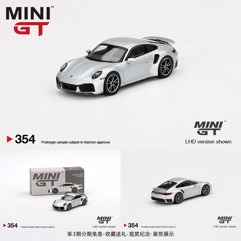 

TSM MINI GT 1:64 Turbo S GT Модель спортивного автомобиля из сплава 354 #