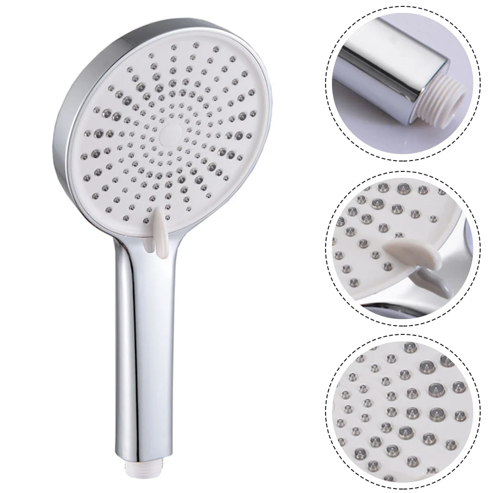 

Shower Heads 12CM Large Panel Handheld Shower Head 3 Functions Pressurized Water Saving Home Improvement Bathroom Accessories