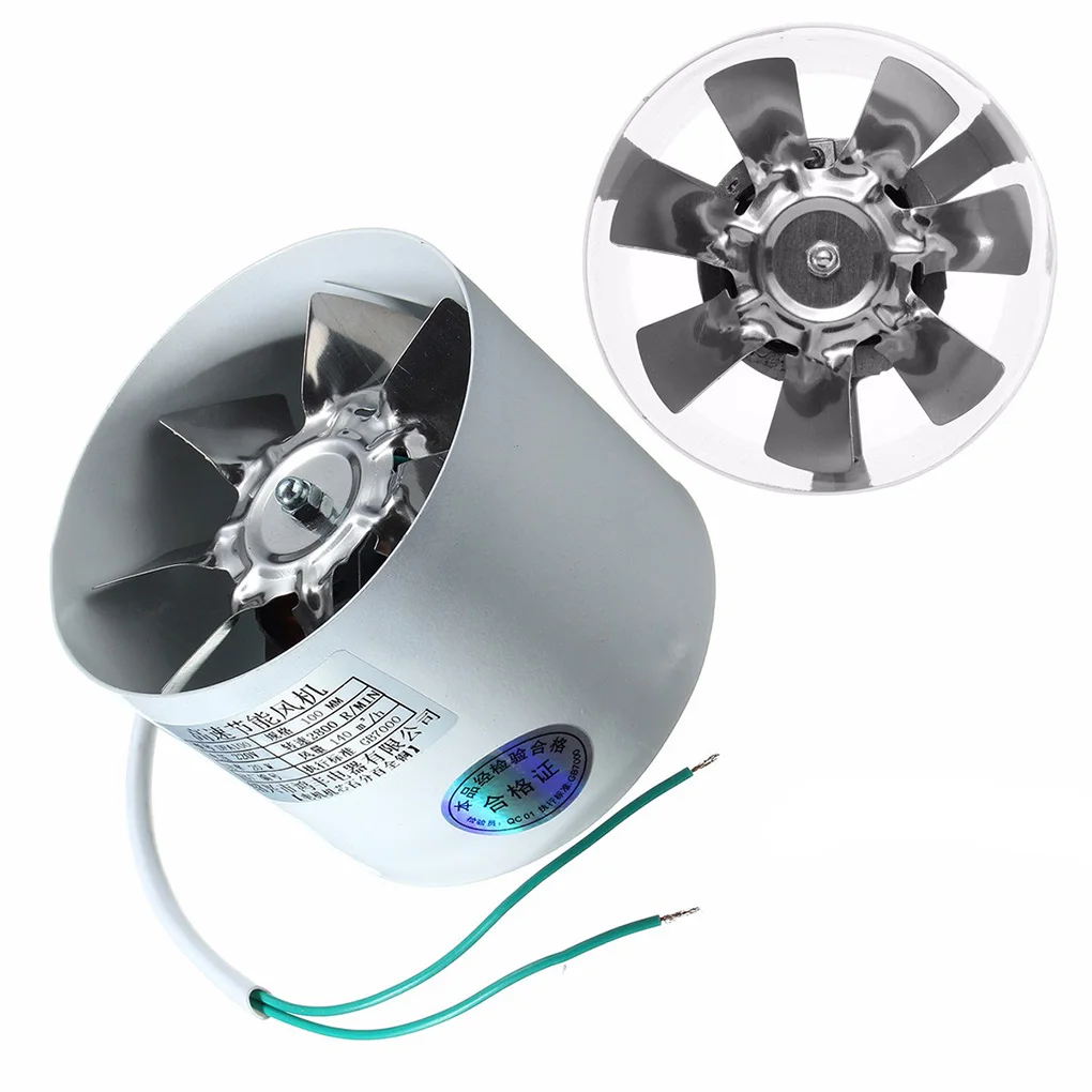 

220V 4inch Inline Duct Booster Vent Fan 2800R Min 20W Kitchen Extractor Exhaust Fan Air Blower