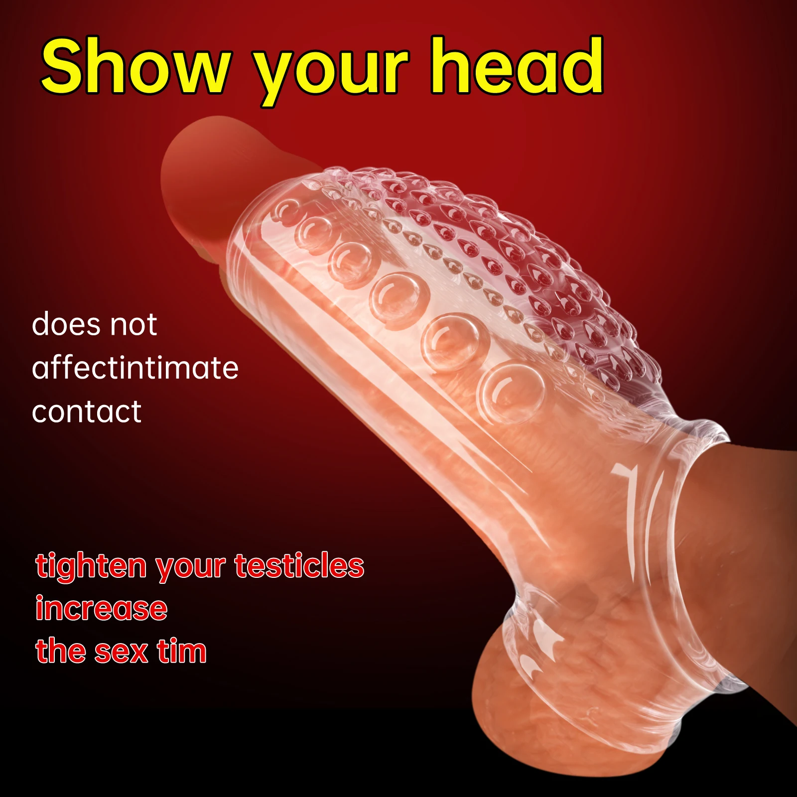 Силиконовый удлинитель для пениса секс-игрушка взрослых