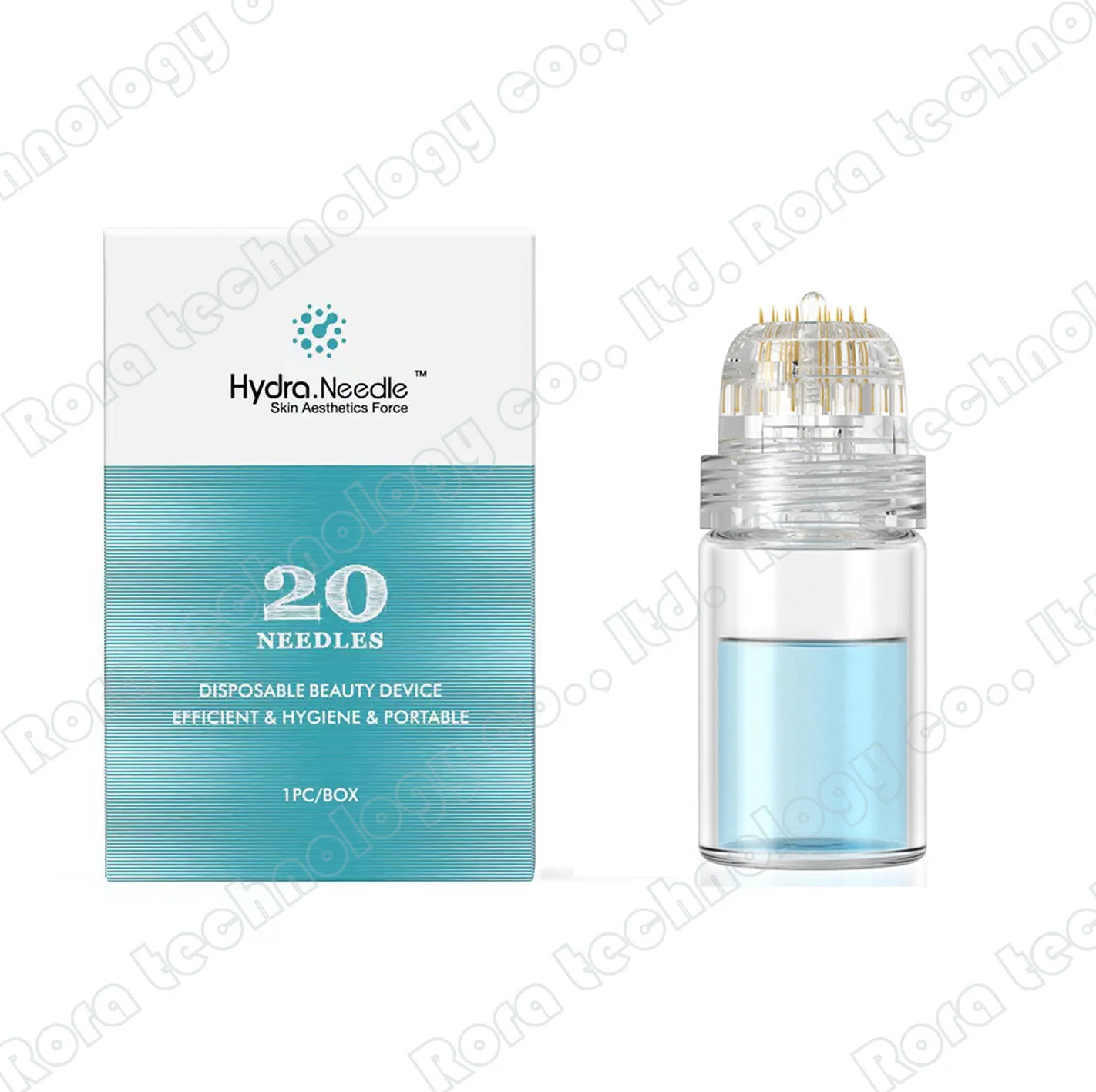 

Hydra Needle 20 Pins CE 0.25mm 0.5mm 1.0mm Micro Titanium Microneedle Derma roller Stamp gel tube Skin Hydra Roller Needle