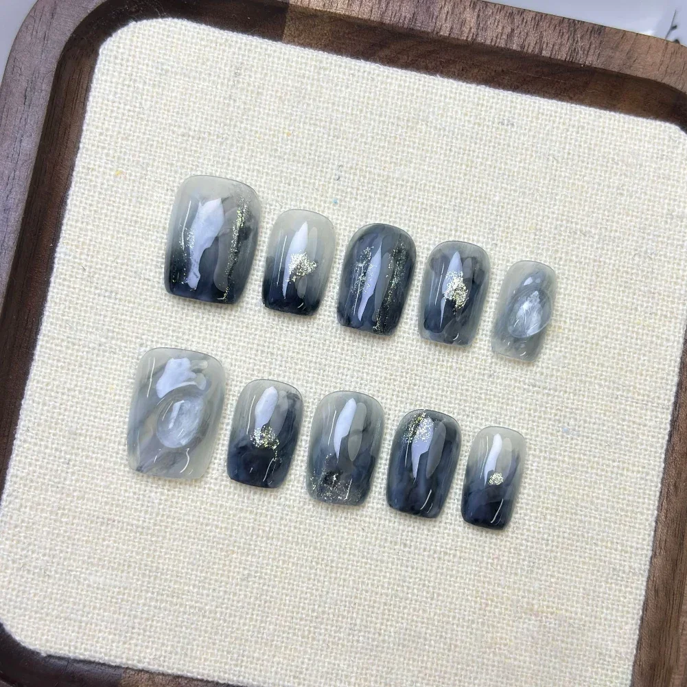 

MINISO Квадратные накладные ногти CatEye