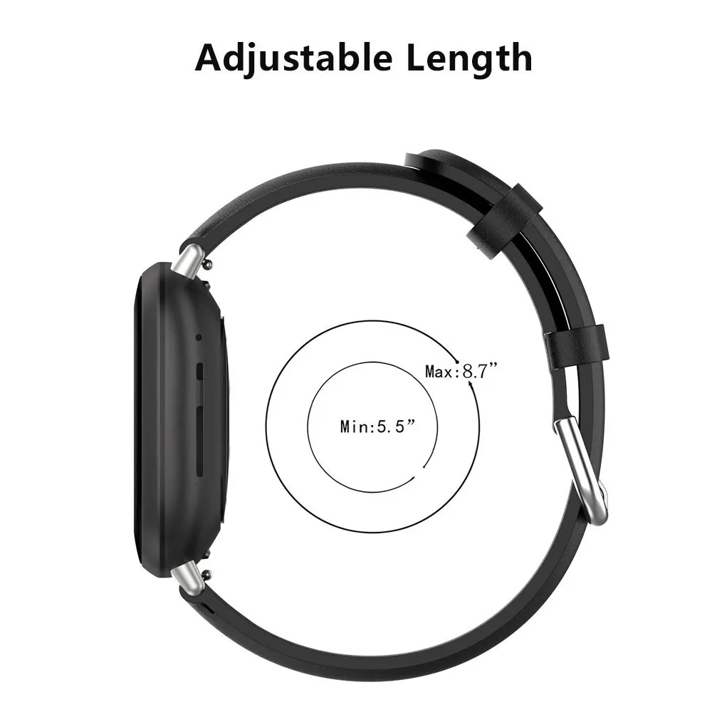 For Fitbit Versa 4 Band Strap Soft Leather Wrist Waterproof Replacement WatchBand For Fitbit Versa 3 Sense 2 Smart Accessories