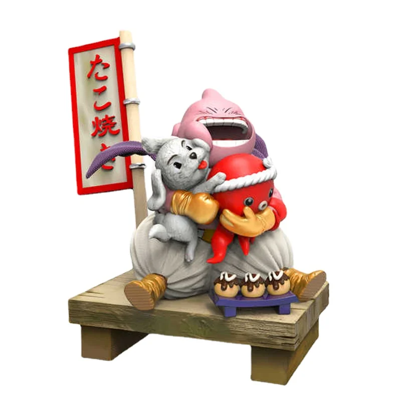 

Dragon Ball Z Figure SJM Gourmet Majin Buu Action Figures Octopus Teriyaki Buu Anime PVC Model Toys Desk Top Car Ornament Gifts