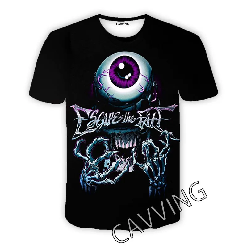 

CAVVING 3D Printed Escape The Fate Casual T-shirts Hip Hop T Shirts Harajuku Styles Tops Clothing for Men/women H02