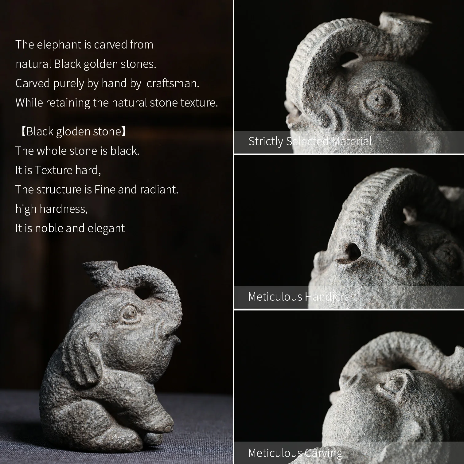 Статуэтка слона статуэтка в виде животного из натурального камня богатство