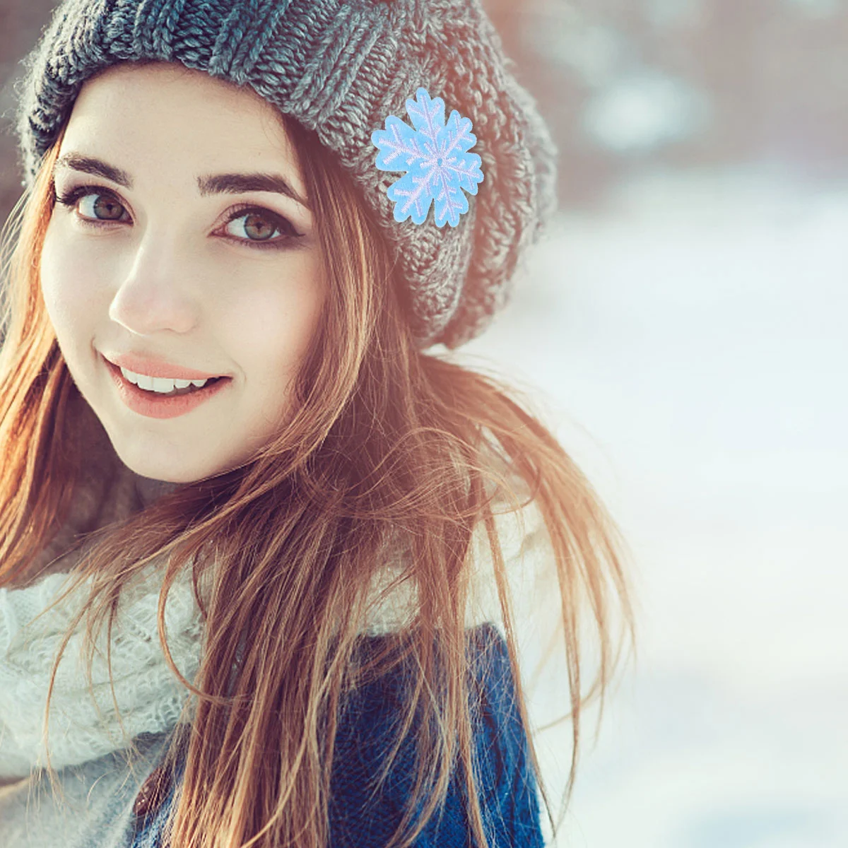 

Christmas Sewing Snowflakeappliqueembroidered Appliques Badges Ironfor Tree Flowers Sew Diy Clothes