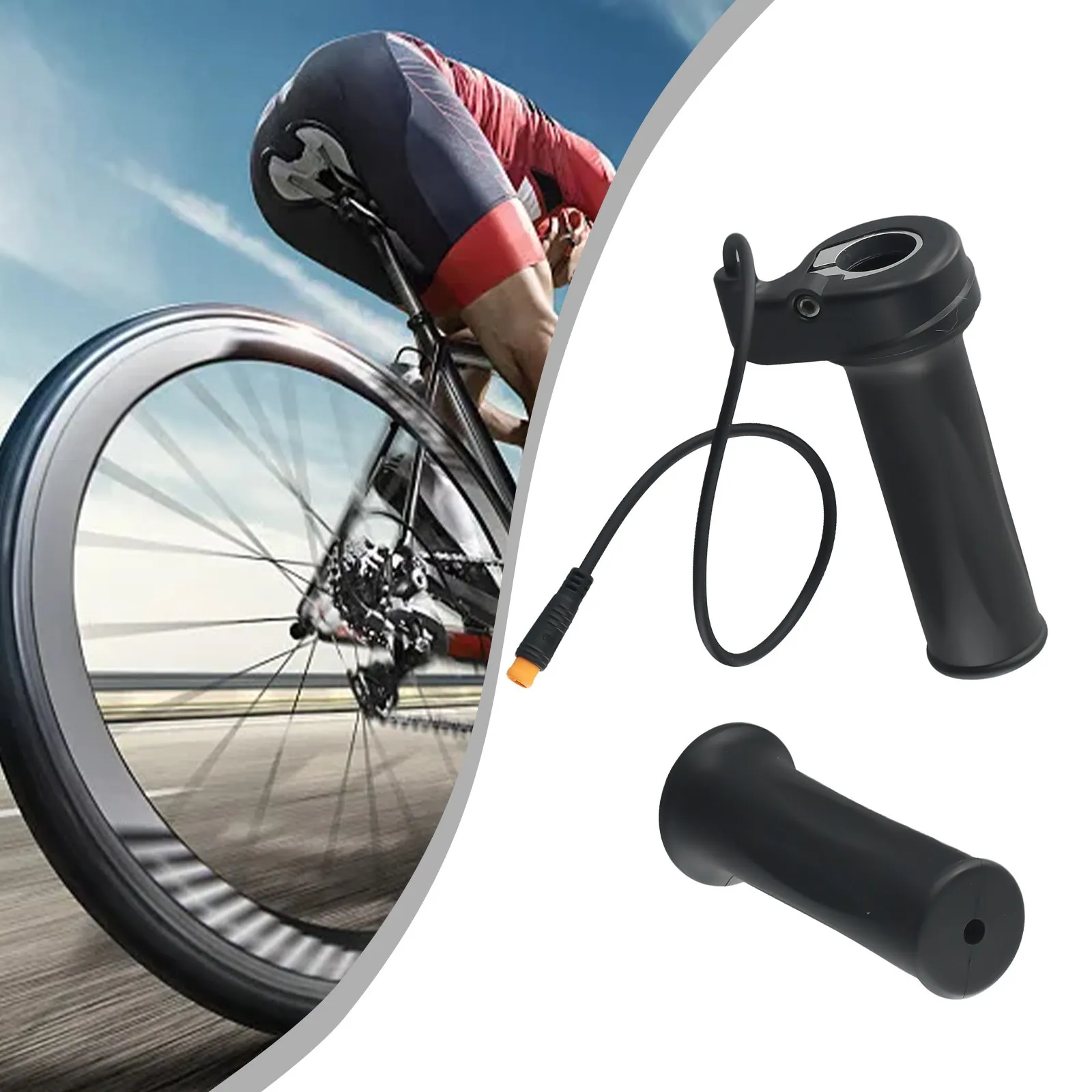 

Throttle Bicycle Throttle 12.5x3.5cm 230g Bicycle Black Waterproof 3pin Most Bike Scooter Handlebars Practical