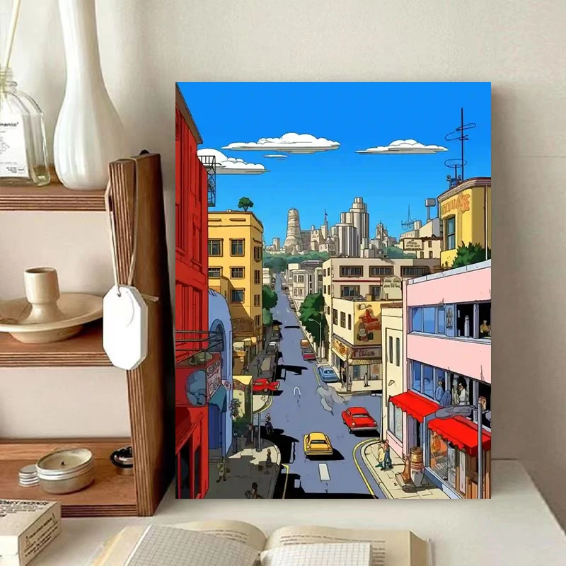 RUOPOT пейзаж краска по номерам наборы для взрослых DIY акриловая ремесла дома