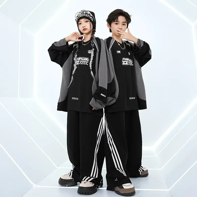 Детская уличная одежда для мальчиков-подростков и девочек модная спортивная
