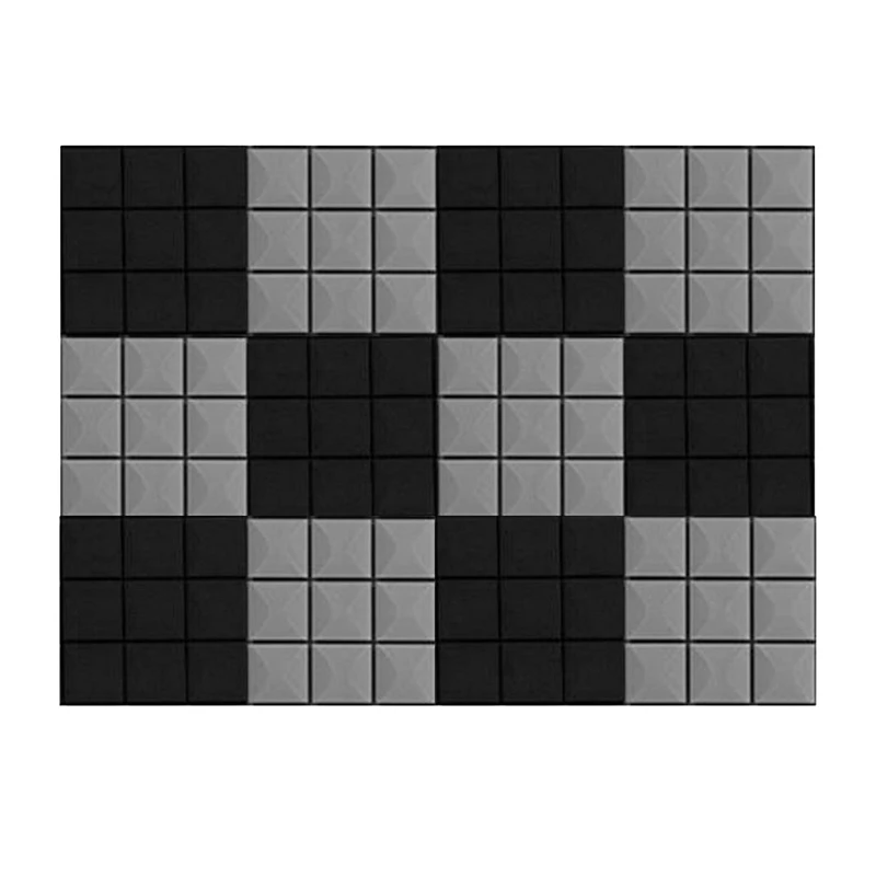 

New 12 Pack Acoustic Foam Panels 2 X 12 X 12 Inch Soundproof Foam Panels Fireproof Design For Sound Insulation Absorbing