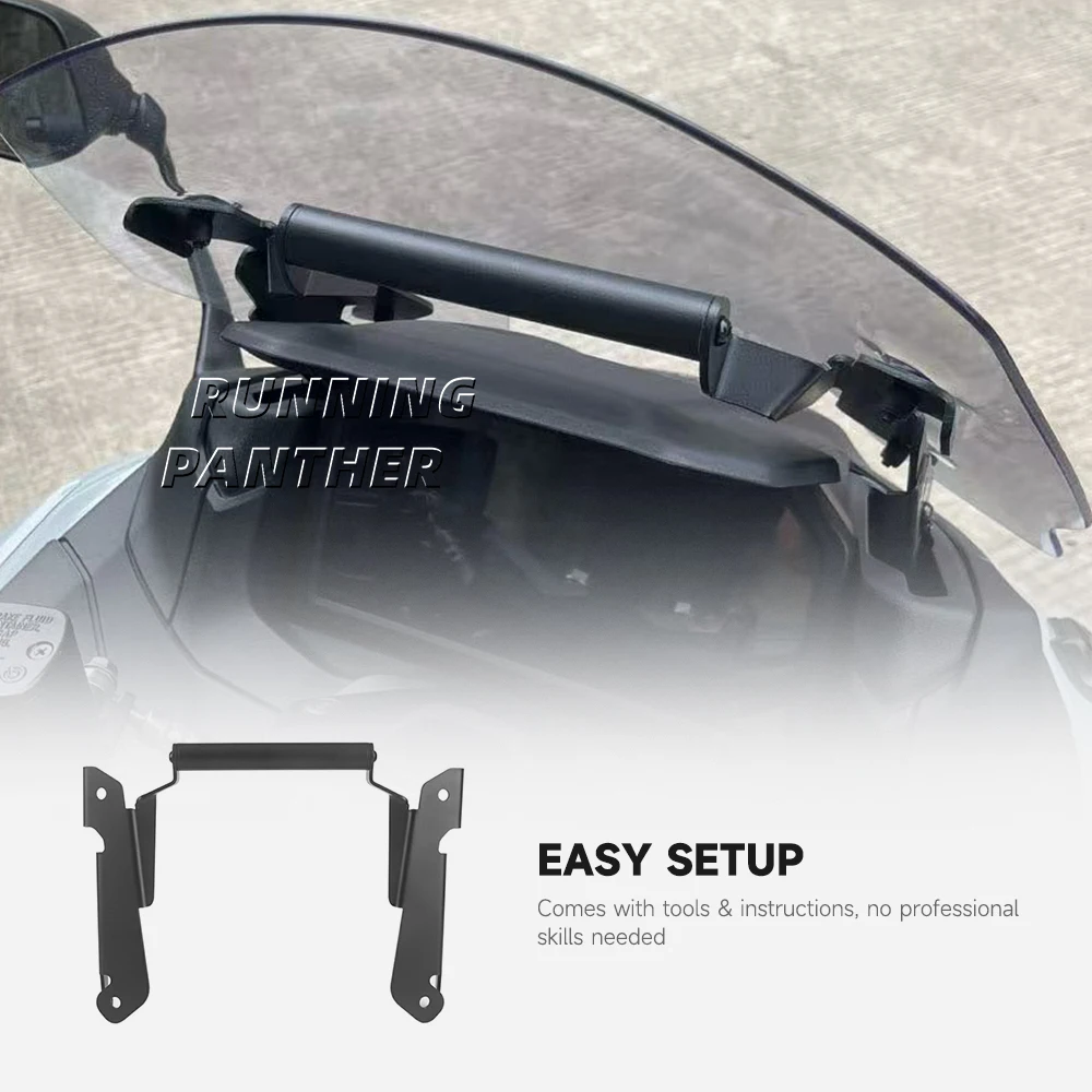 Фото Для TMAX T-MAX 560 Tmax 560 2023 2024 2025 аксессуары для мотоциклов навигационный кронштейн держатель телефона GPS кронштейн для лобового стекла №3