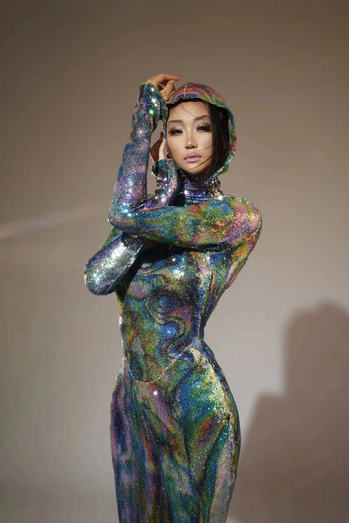 Художественный стиль пятнистый цвет персонализированный модный костюм для