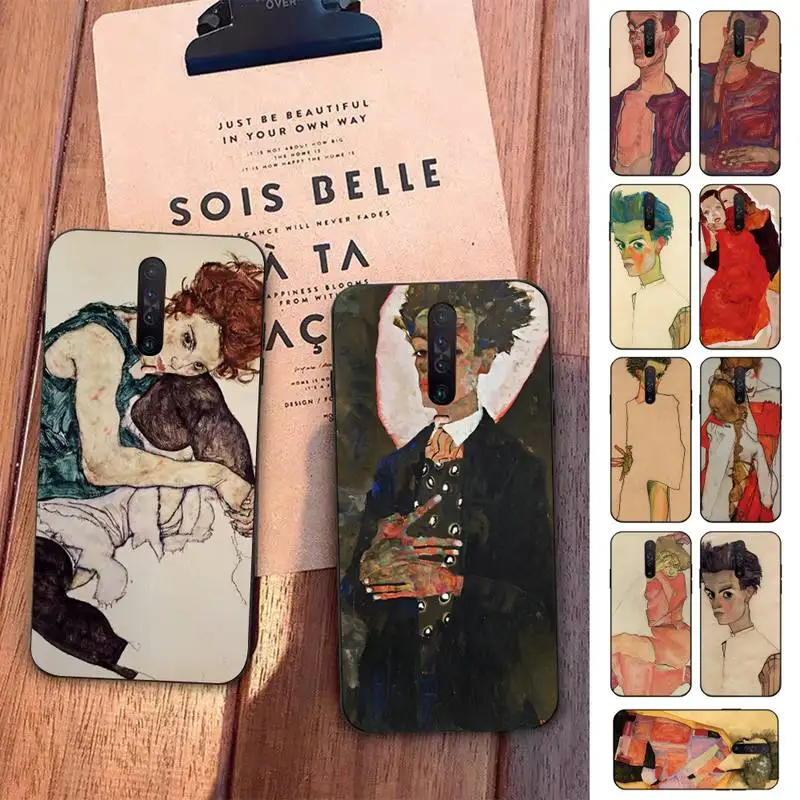 

Egon Schiele Phone Case for Redmi 5 6 7 8 9 A 5plus K20 4X S2 GO 6 K30 pro