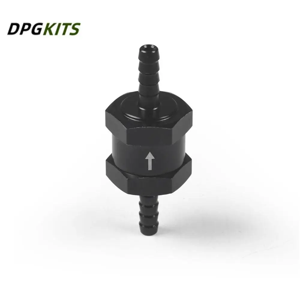 

1Pc 8mm Car Modified Aluminum Fuel Line Check Valve One-way Suitable for Gasoline And Diesel