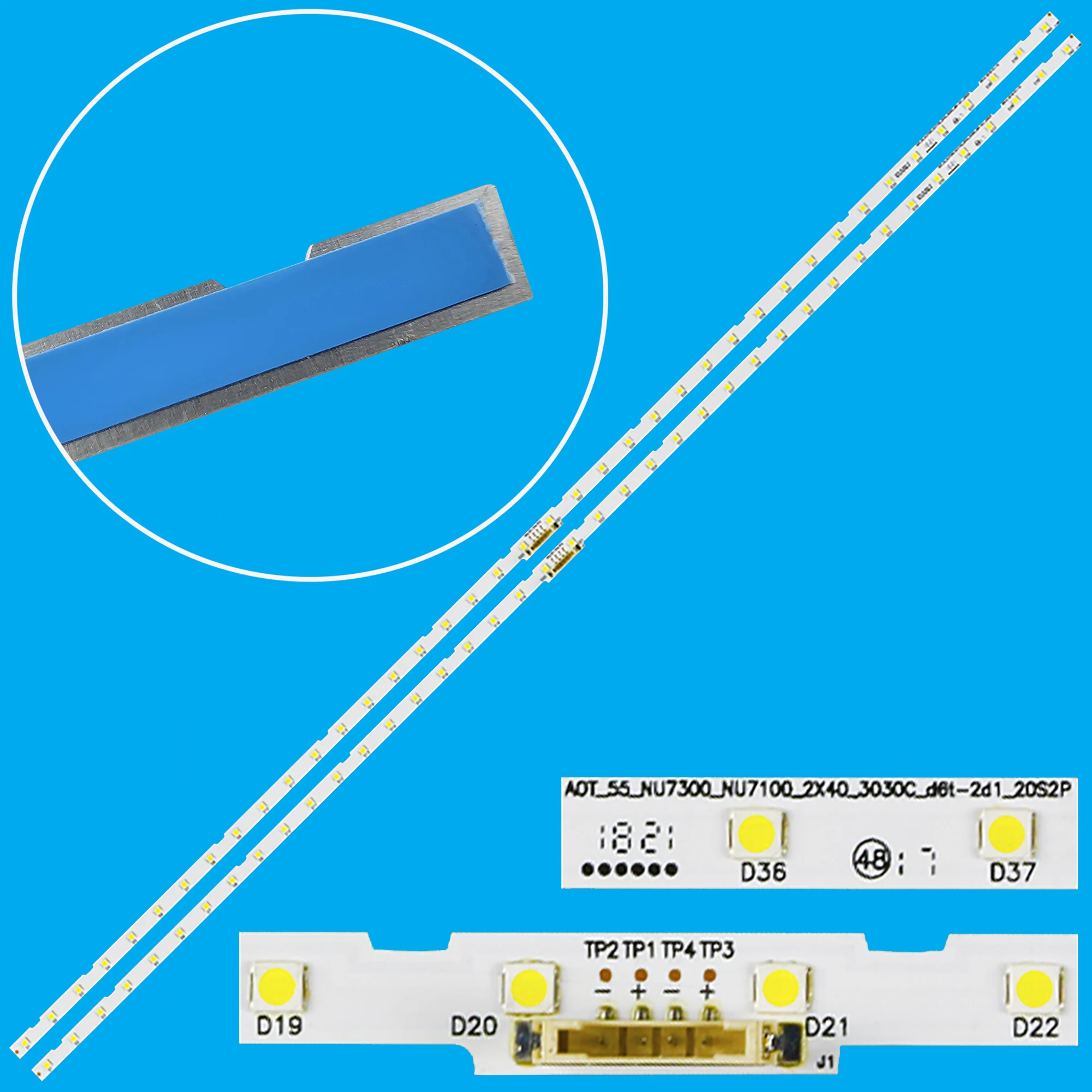 

2 шт. светодиодная подсветка для Samsung UE55NU7090U UE55NU7170 UE55NU7172 UE55NU7379U UE55NU7500 UN55NU7175U UN55NU7300U UE55NU7300U