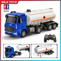 double e 126 rc truck 2 4g remote control tanker 90 trailer water spray pull back sprinkler engineering vehicle toys for boys