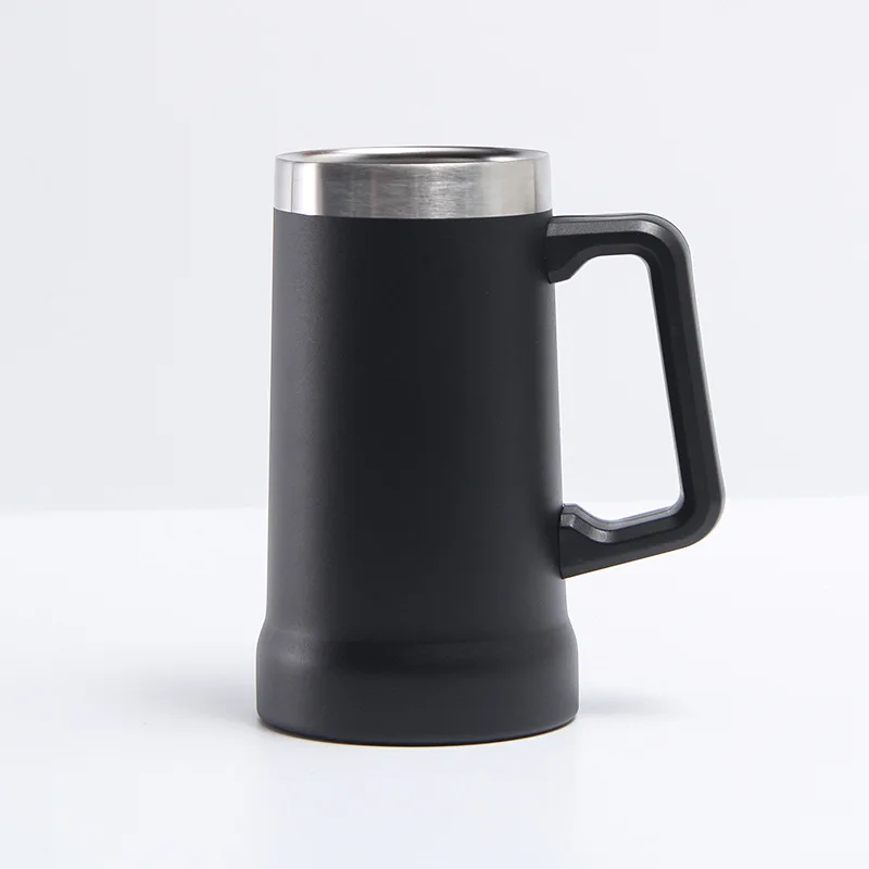 Hot Sale Twenty-Four oz Stainless Steel Beer Mug Iarge Capacity With Handle Portable Vacuum Insulated