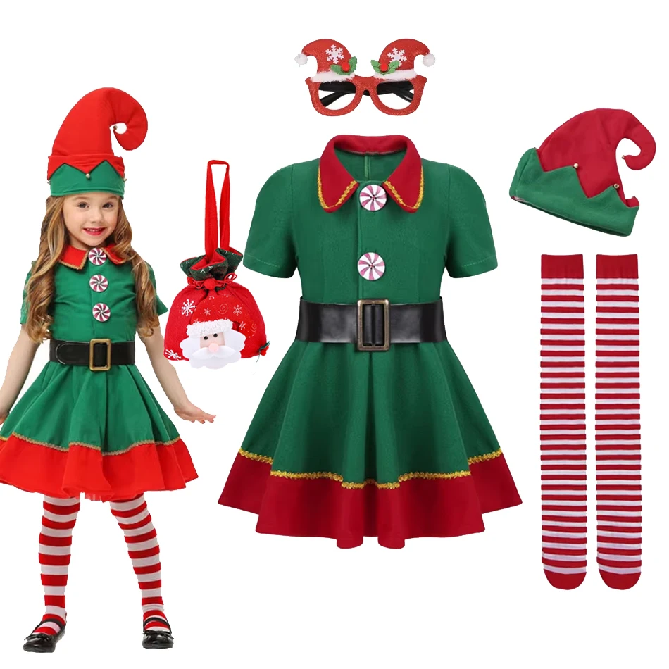 Детский рождественский костюм Санта-Клауса