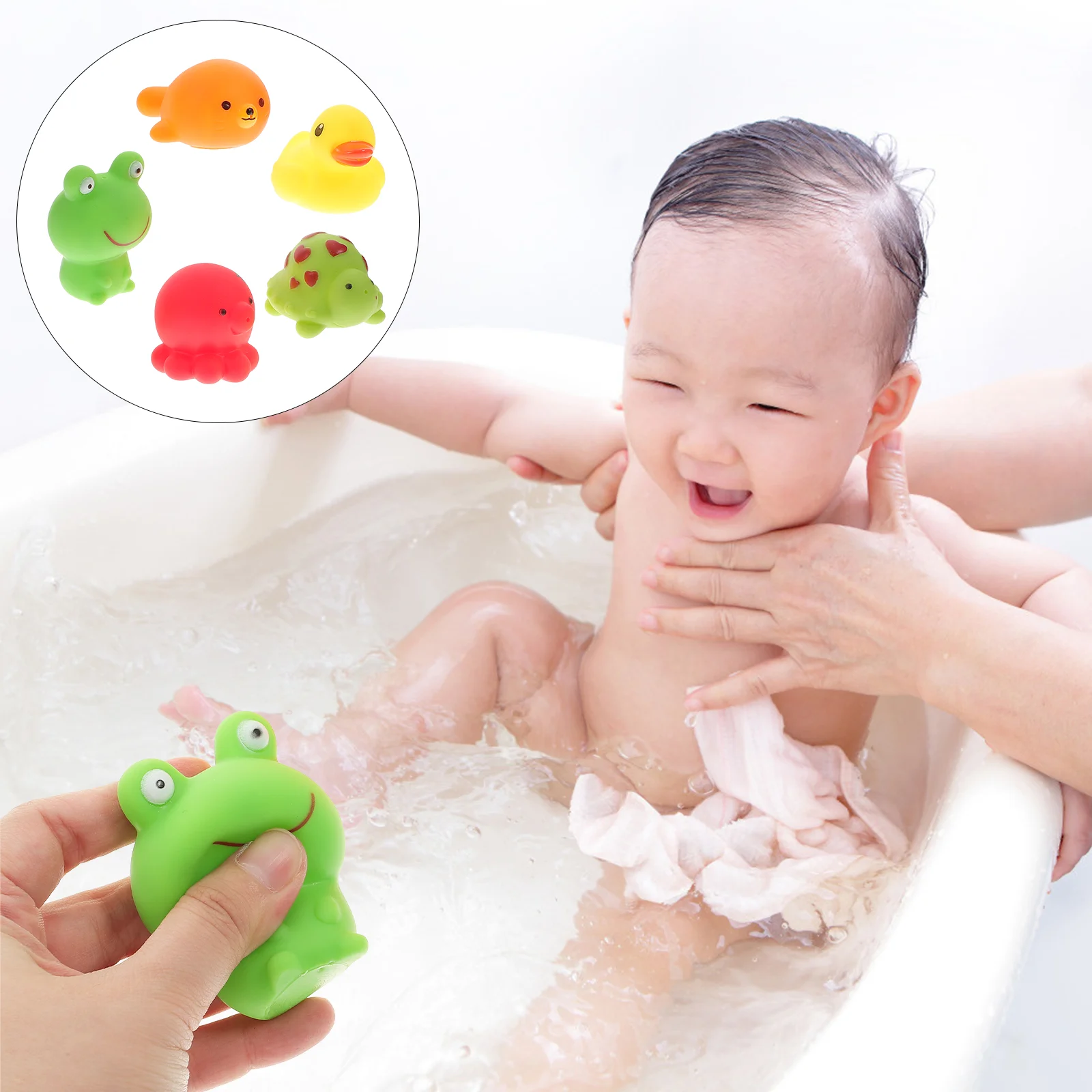 

6 Pcs Childrens Toys Kid Relief Dinosaur Animal Spray Water Baby Bathing Infant