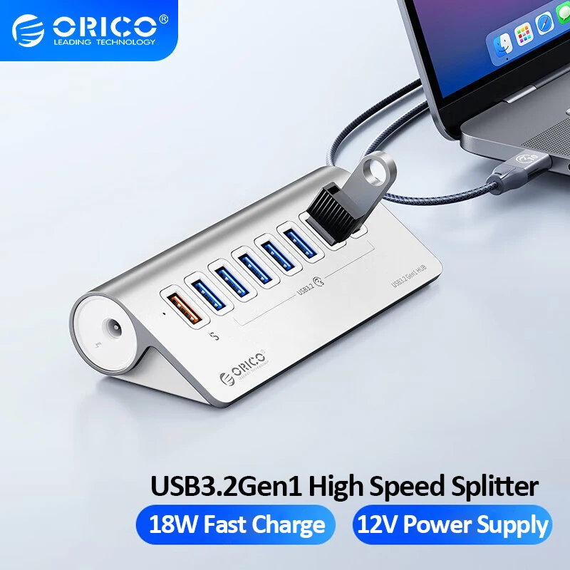 

USB-хаб ORICO, 5 Гбит/с, USB, с адаптером питания