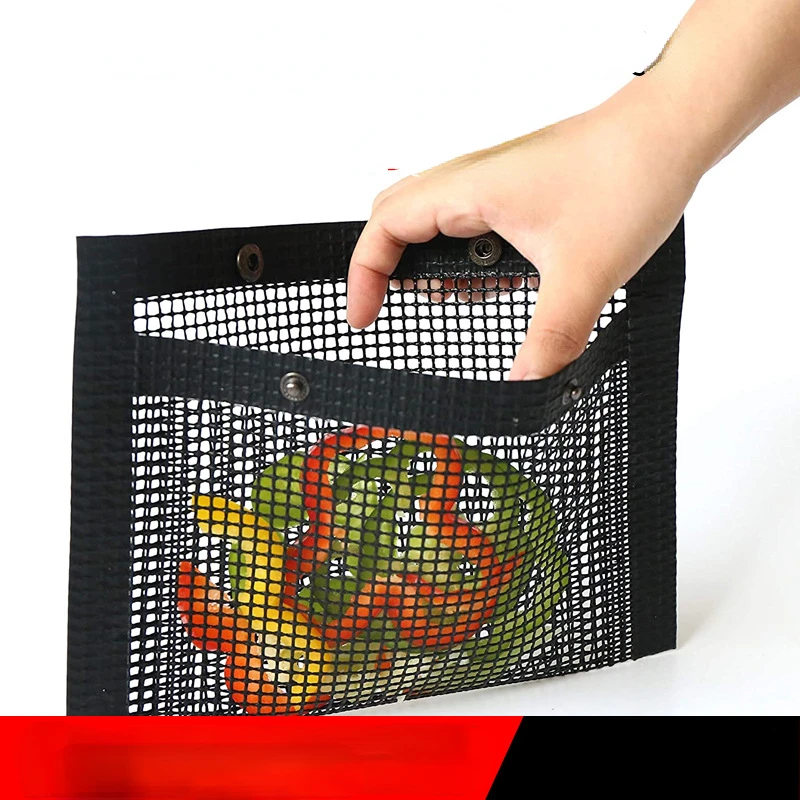 

24x14cm BBQ Bake Bag Mesh Grilling Bag Non-Stick Reusable Easy to Clean Outdoor BBQ Picnic Tool Kitchen Tools grill mat
