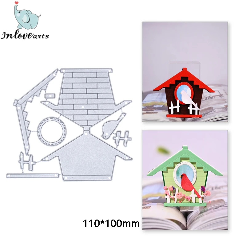 

InLoveArts Bird House Metal Cutting Dies Cut Birdcage Bird Nest Scrapbook Card Making Album Embossing Decor Stencil Craft DIY