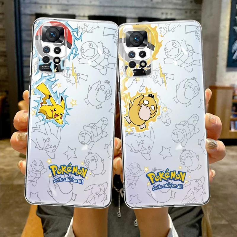 

Funda Case Pokemon Pikachu Anime Psyduck Casing For Xiaomi Redmi Note 7 8 9 10 11 12 4G 5G Pro 9S 10Pro 10S 11T NOTE11 8T