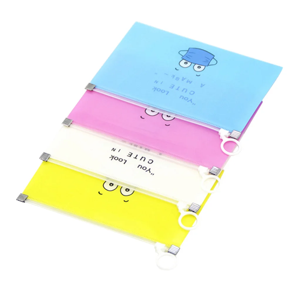 

4 Pcs Face Cover Package Case Storage Box Portable Plastic Bag Waterproof Keep Clean