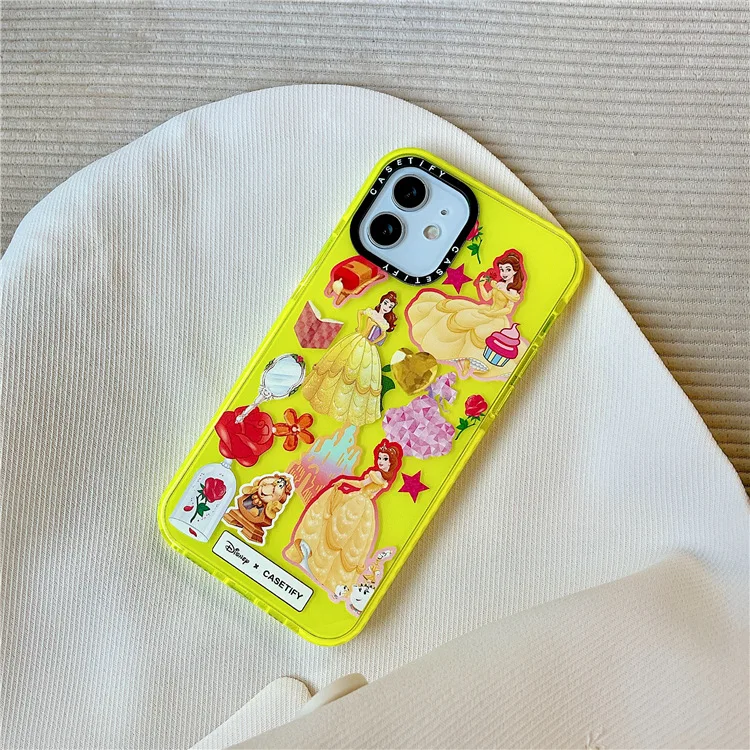 bandai disney princess case for iphone 13 13pro 12 12pro 11 pro x xs max xr 7 8 plus shockproof mobile phone back cover free global shipping