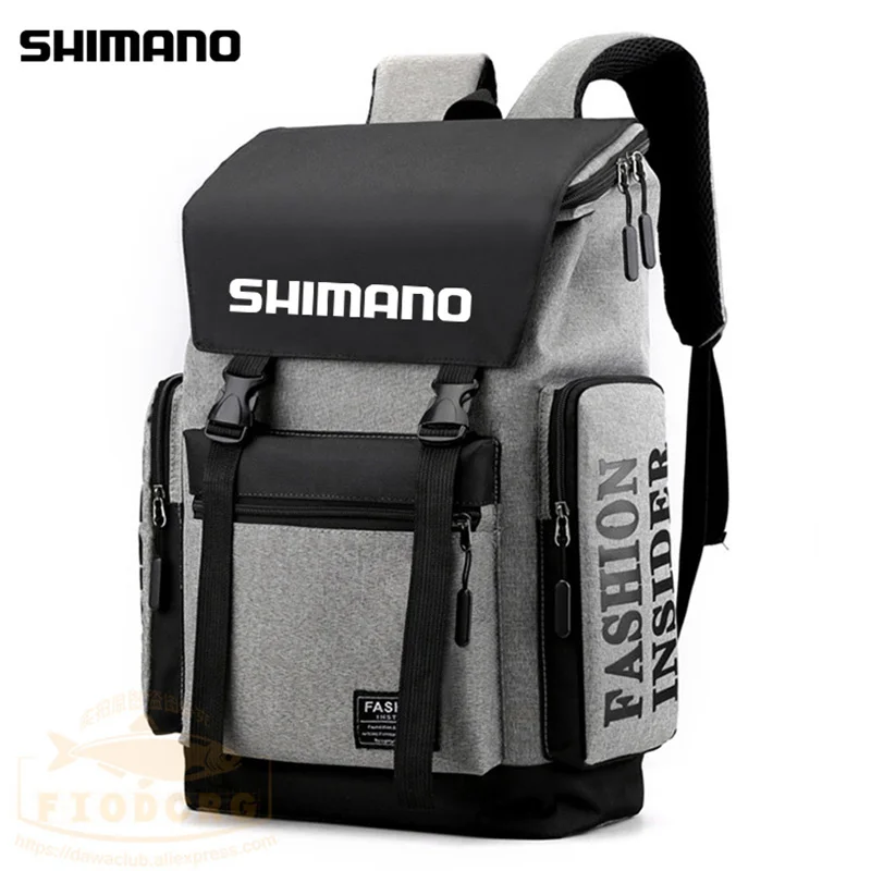 

2022 Outdoor Sports Men's Storage Fishing Casual Water-repellent Computer Bags Lightweight Canvas Hiking Backpack Bag