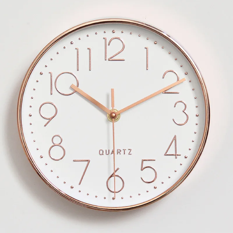 

New European Wall Clock Simple Living Room Quartz Clock Creative Silent Home 3D Digital Decoration Nordic Clock