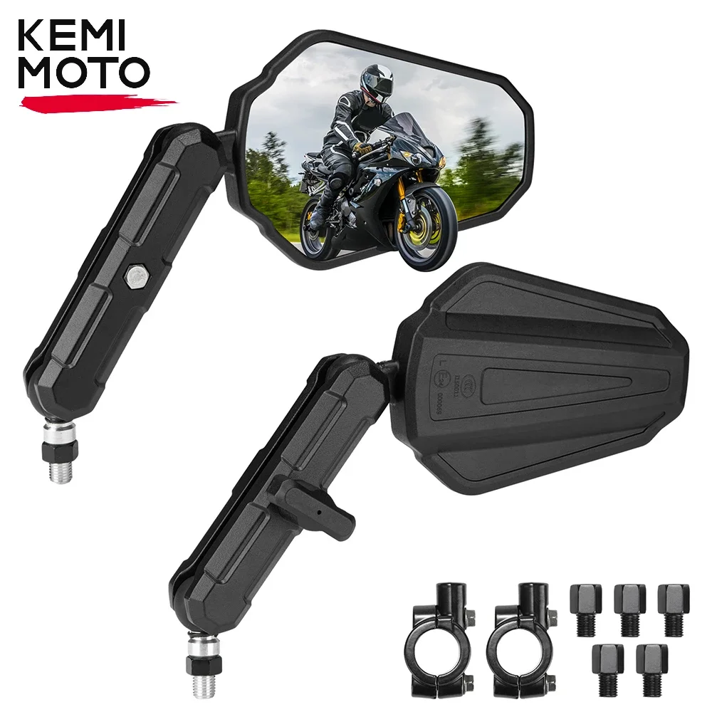Зеркала для мотоцикла KEMIMOTO M8 M10, зеркало на руле с болтом ...