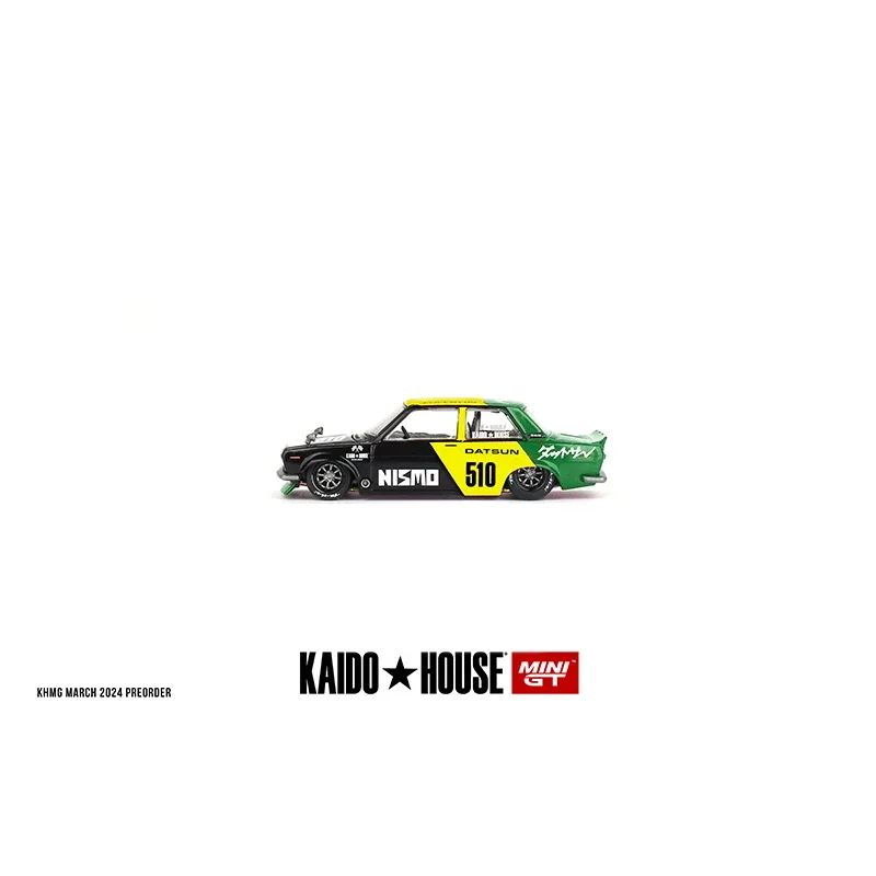 В наличии 1:64 MINIGT KHMG131 Datsun Street 510 Racing V2 с открывающимся капюшоном литая под